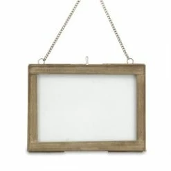 Nkuku Horizontal Photo Frame Brass & Glass