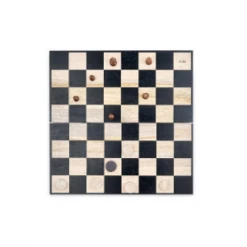 Nkuku Mango Wood Chess And Draughts
