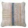Nkuku Funda Cojín Azul con Cenefas