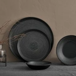 Nkuku Small Black Aluminium Mahika Bowl