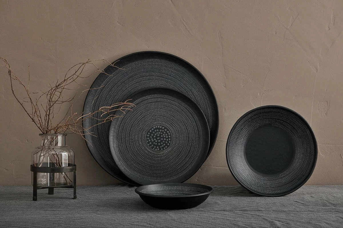 Nkuku Small Black Aluminium Mahika Bowl 2 Nkuku Small Black Aluminium Mahika Bowl