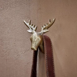 Nkuku Stag Brass Hook