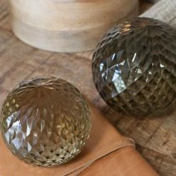 Nkuku Small Izna Smoke Glass Paperweight