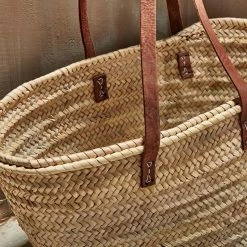 Nkuku Hasani Morrocan Shopper With Leather Handles