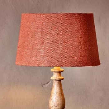 Nkuku Dia Jute Rust Lampshade - Small 2 Nkuku Dia Jute Rust Lampshade - Small