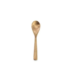 Nkuku Jahi Brushed Gold Small Gold Flat Spoon