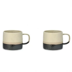 Nkuku Enesta Dipped Mug - Cream Set Of 2