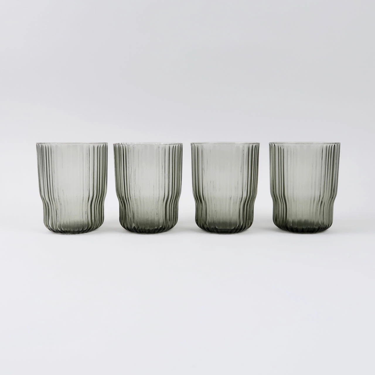 Nkuku Set of 4 Fali Smoke Glass Tumbler 3 Nkuku Set of 4 Fali Smoke Glass Tumbler